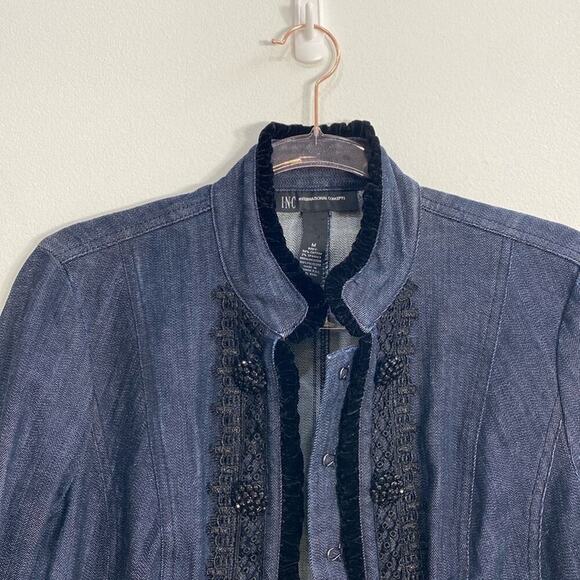I.N.C. International Concepts Jean Jacket Women's Medium - Picture 3 of 12